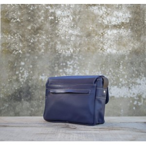 SAC cuir bleu  | Petit messager 